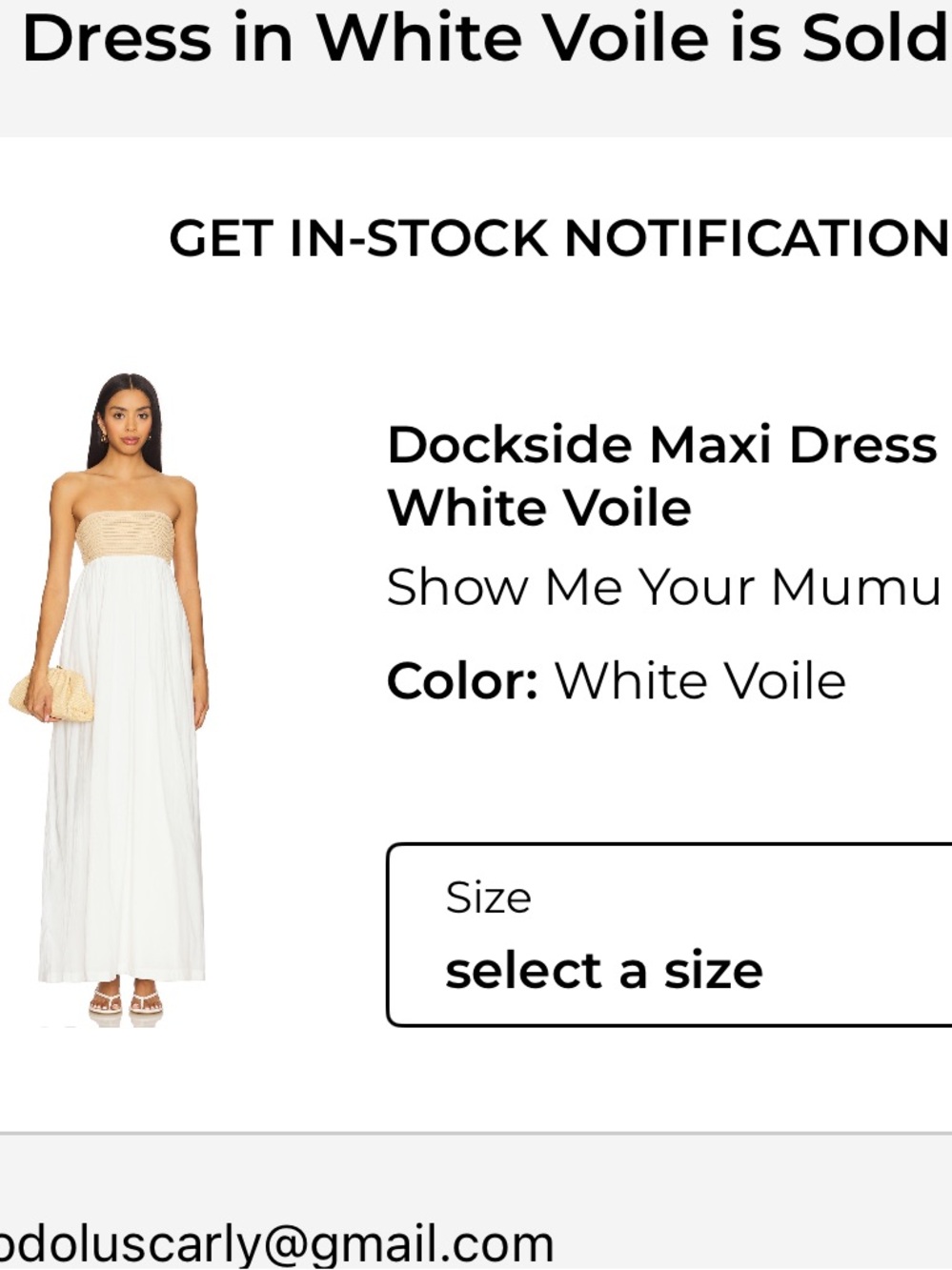 Show Me Your Mumu Strapless Maxi Dress in White and Neutral
